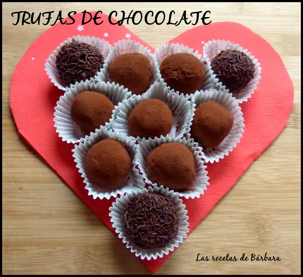 trufas de chocolate