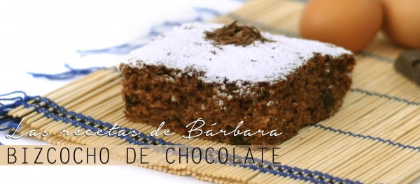 bizcocho de chocolate detalle