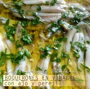 BOQUERONES EN VINAGRE con ajo