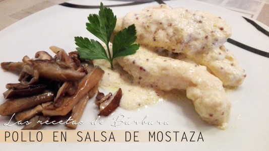 pollo en salsa de mostaza antigua