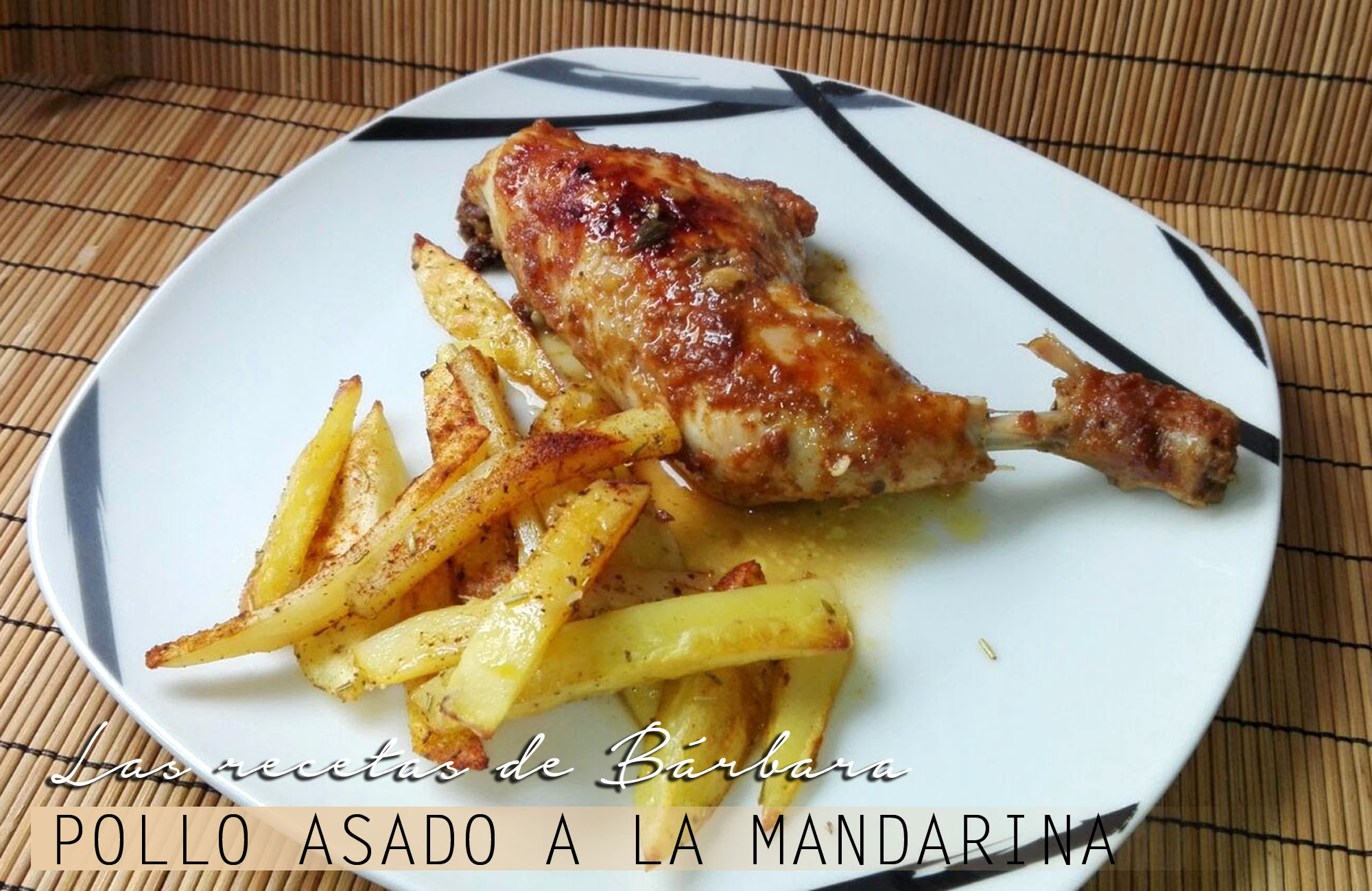 pollo asado a la mandarina