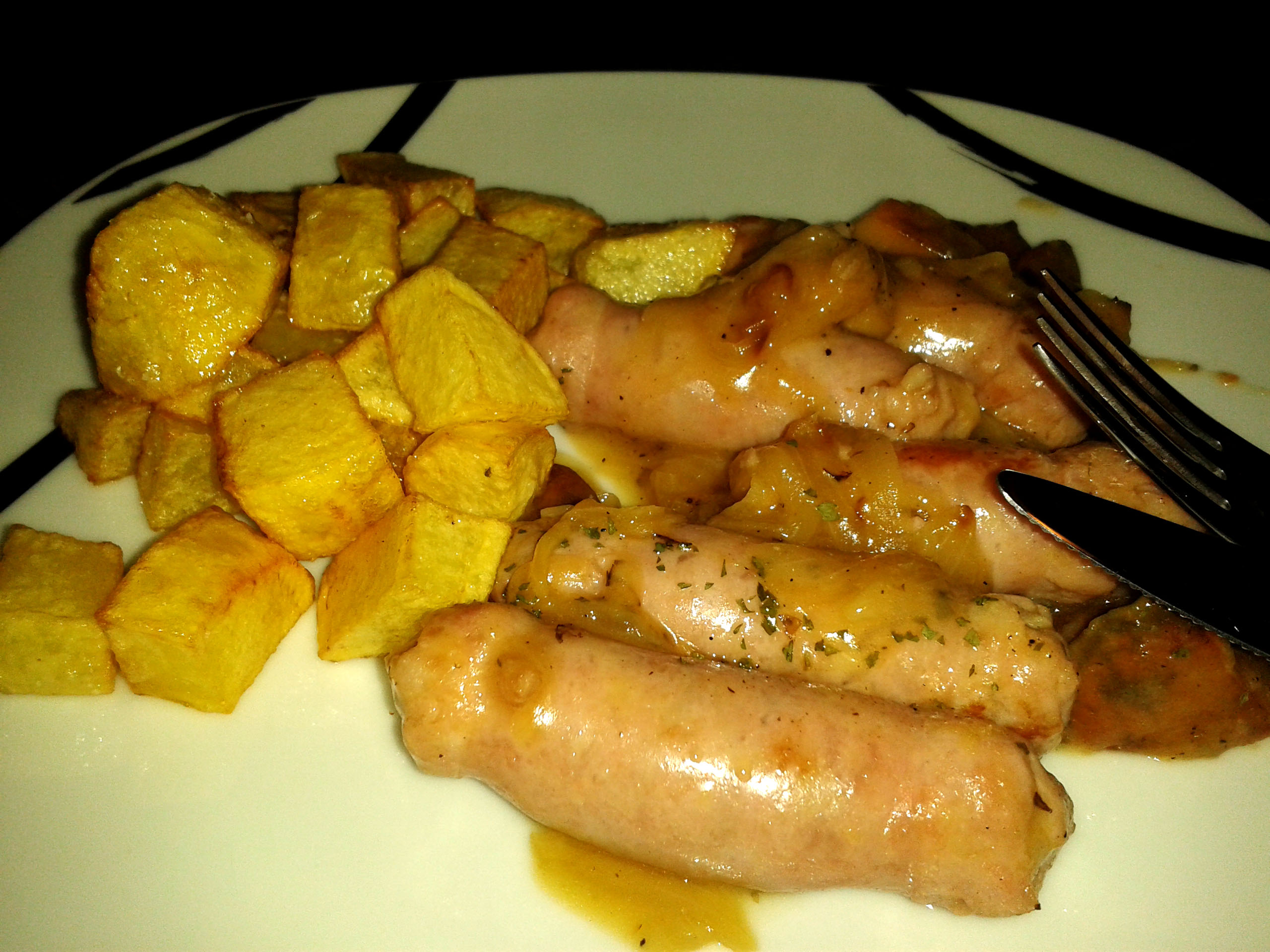 Salchichas Al Vino Harina